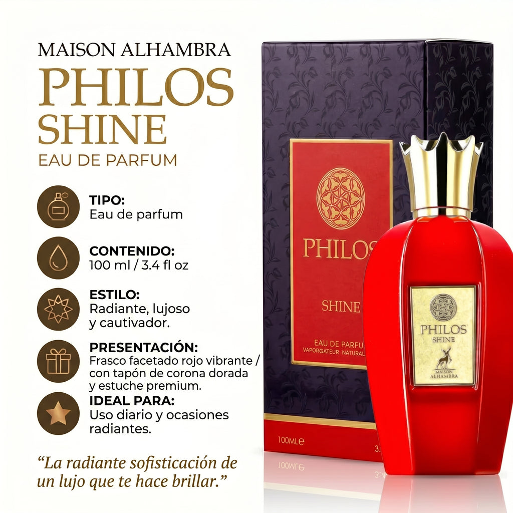 Maison Alhambra Philos Shine Eau de Parfum Unisex 100ml