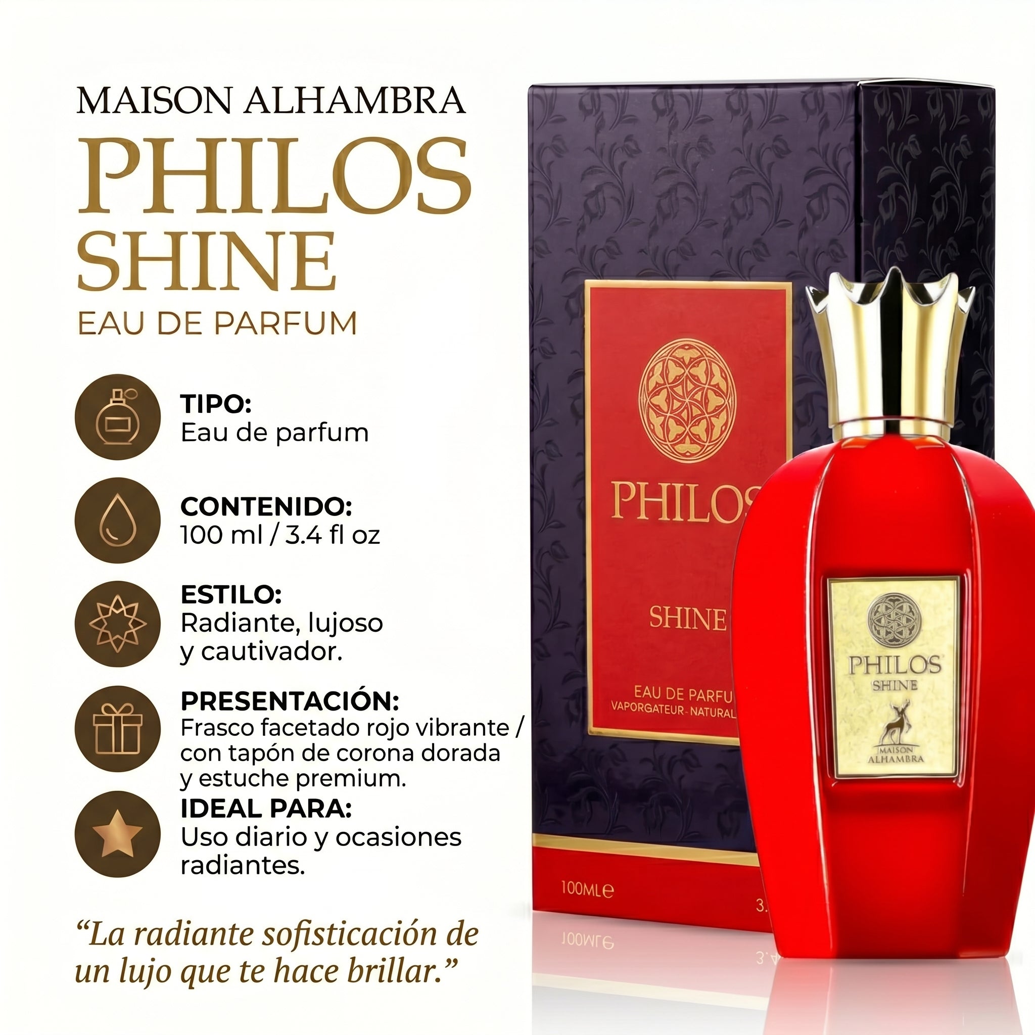 Maison Alhambra Philos Shine Eau de Parfum Unisex 100ml