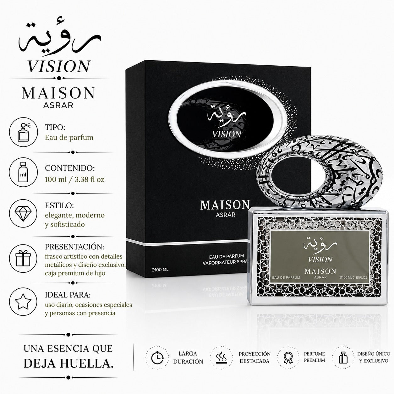 Maison Asrar Vision - Eau de Parfum - Masculino - 100ML