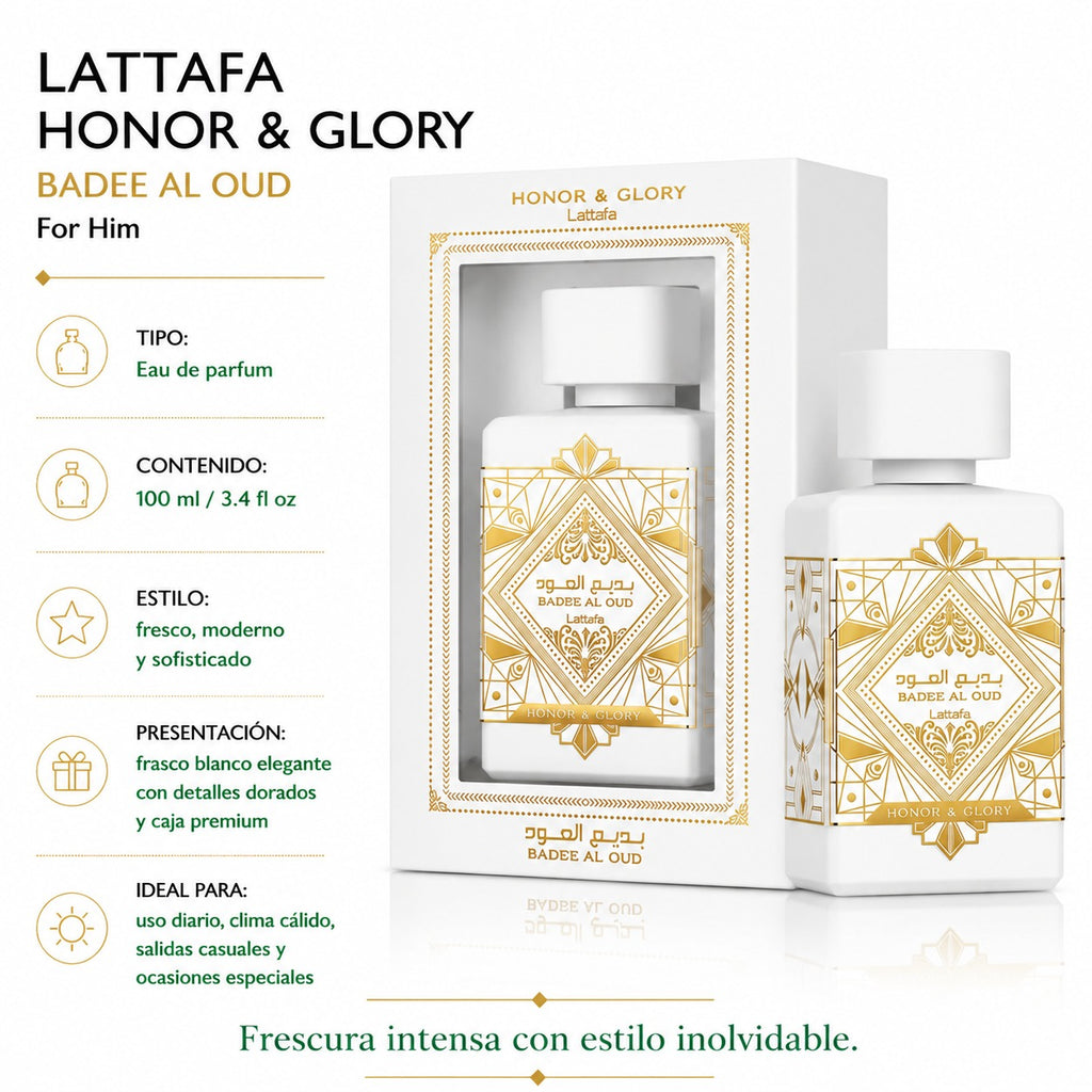 Lattafa Badee Honor And Glory Unissex 100ml