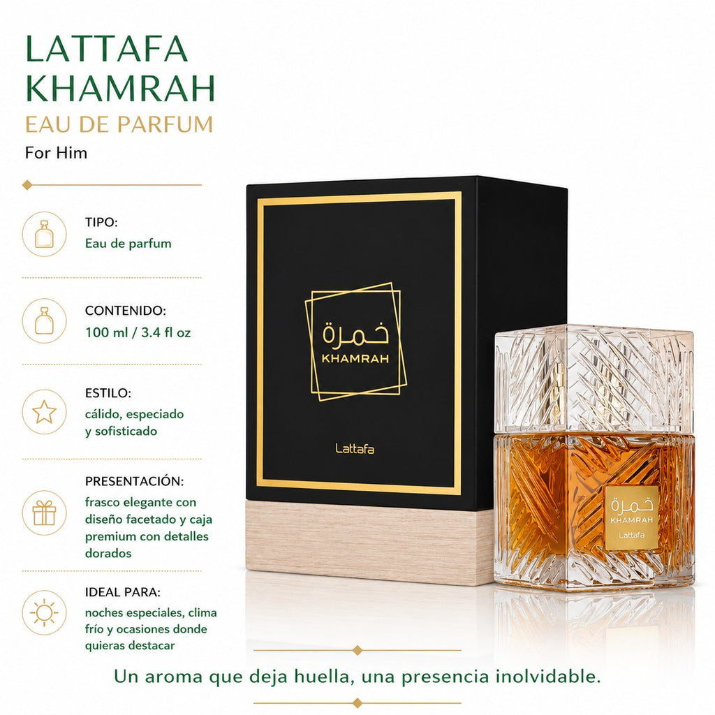 Lattafa Khamrah Masculino Eau de Parfum 100ml
