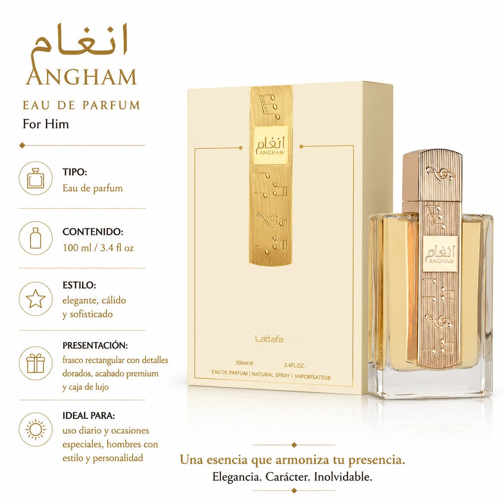 Lattafa Angham Eau de Parfum Unissex 100ml