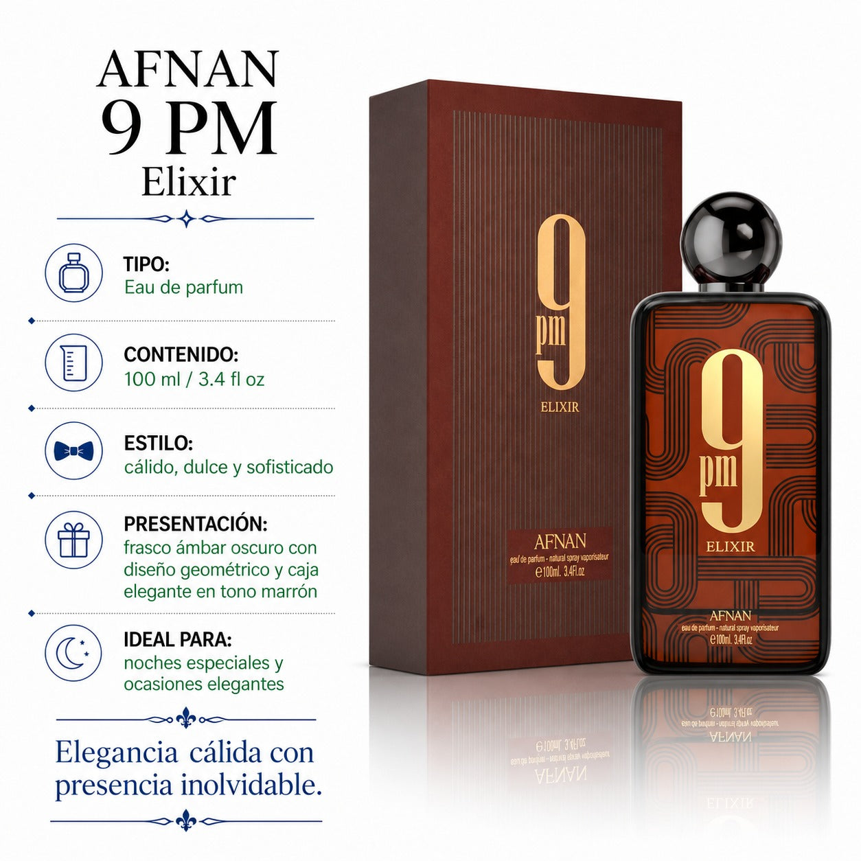 Afnan 9PM Elixir Parfum Intense Unisex 100ml