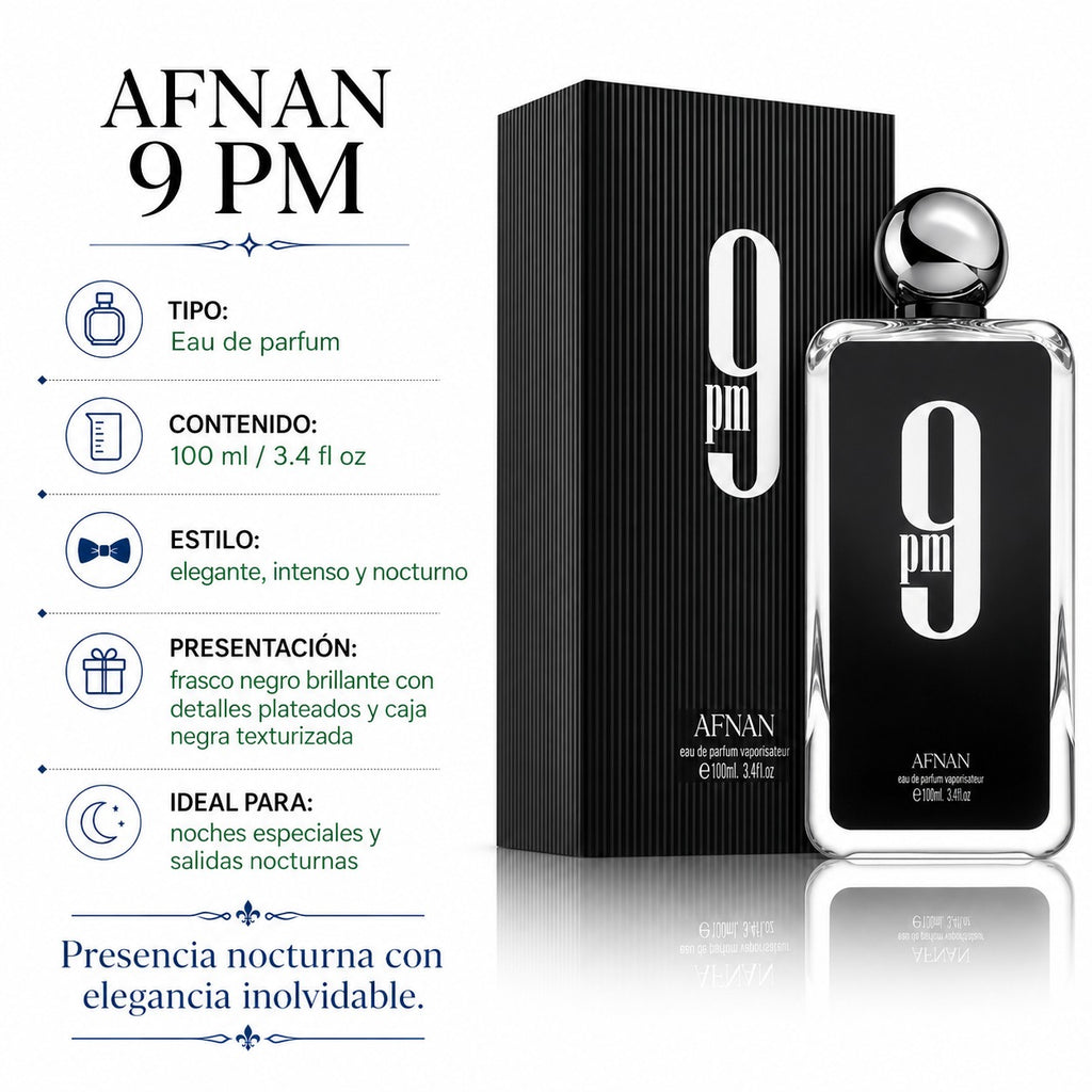 Afnan 9PM Eau de Parfum Masculino 100ml