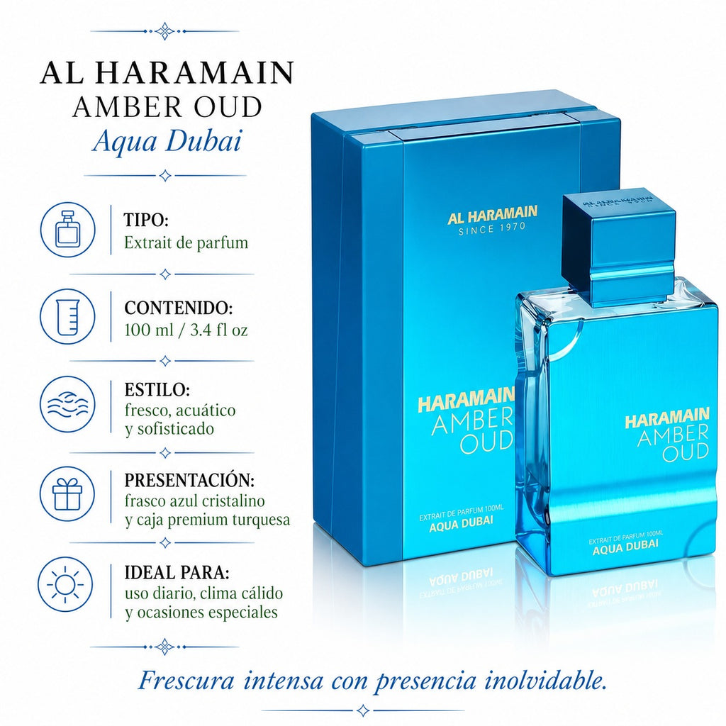 Al Haramain Amber Oud Aqua Dubai Eau de Parfum Unisex 100 ml