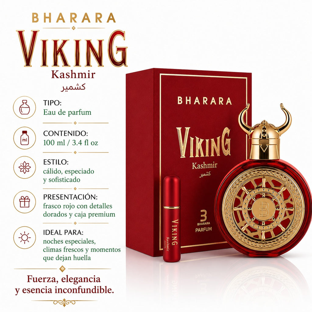 Bharara Viking Kashmir Eau de Parfum Unissex 100ml