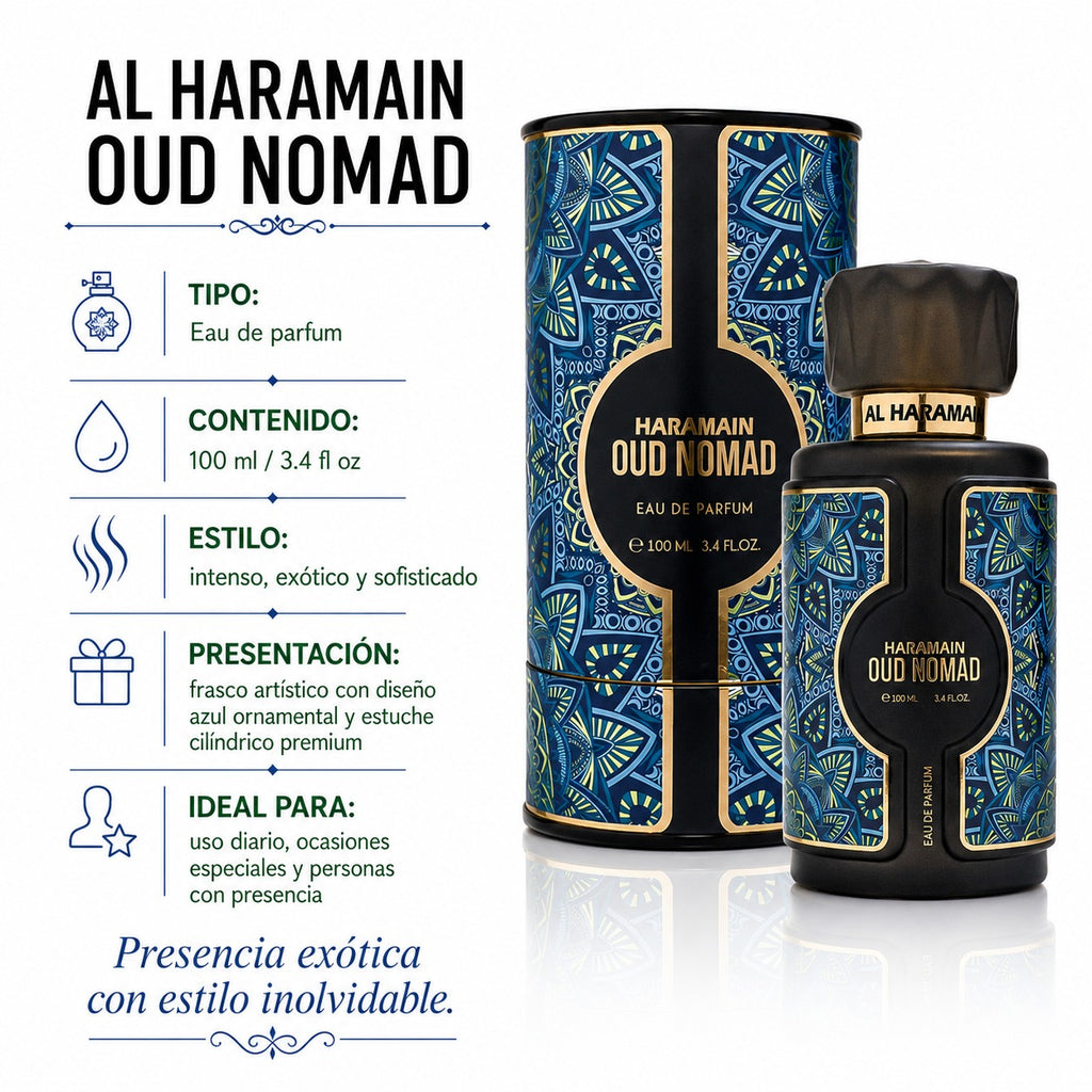 Al Haramain Oud Nomad Masculino Eau de Parfum 100ml
