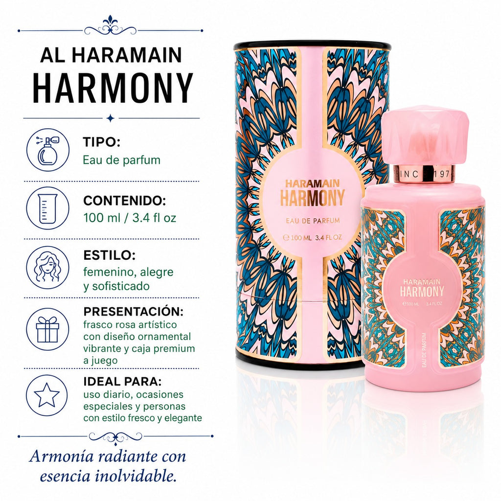 Al Haramain Harmony Eau de Parfum Unissex 100ml