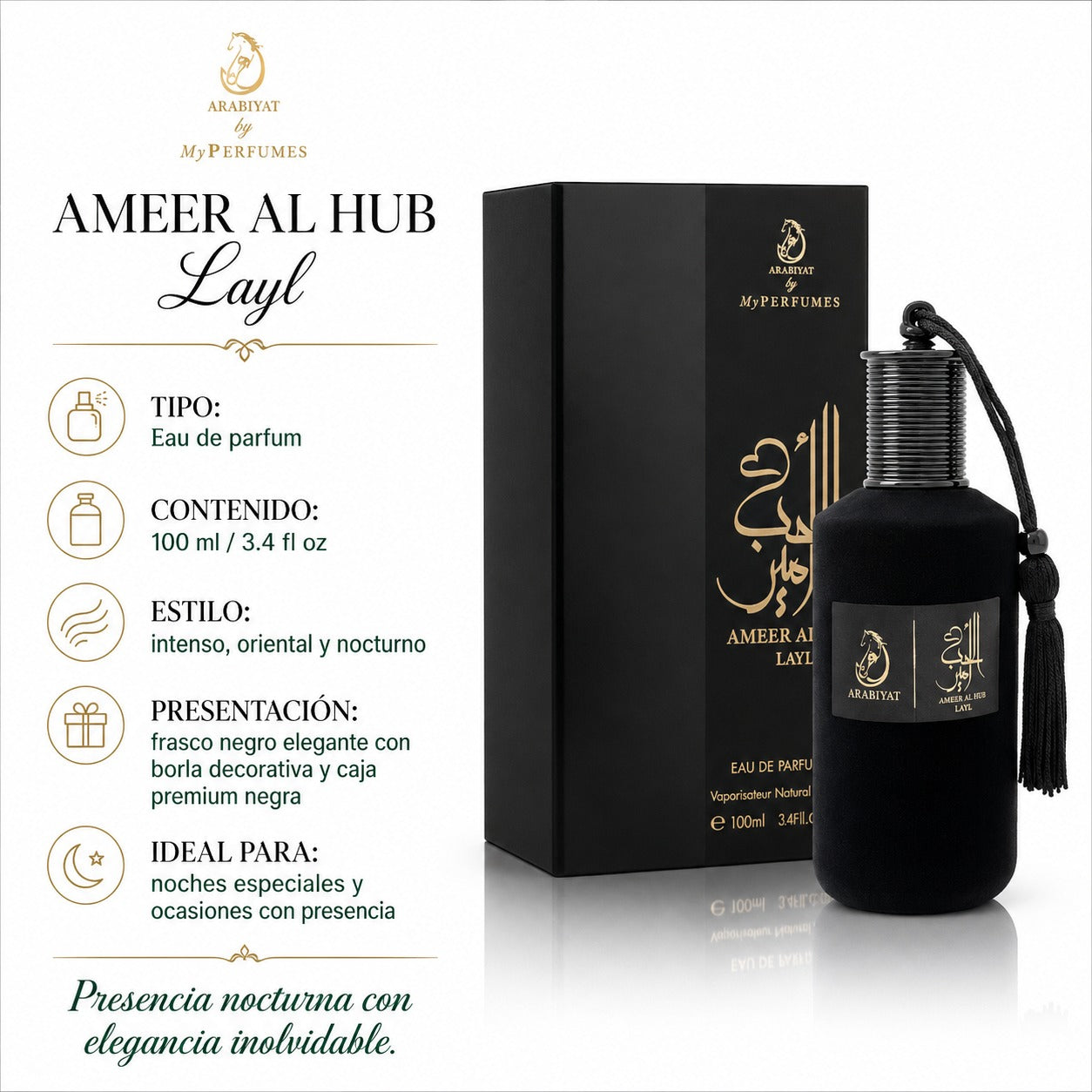 Arabiyat Ameer Al Hub Layl Black Eau de Parfum 100ml