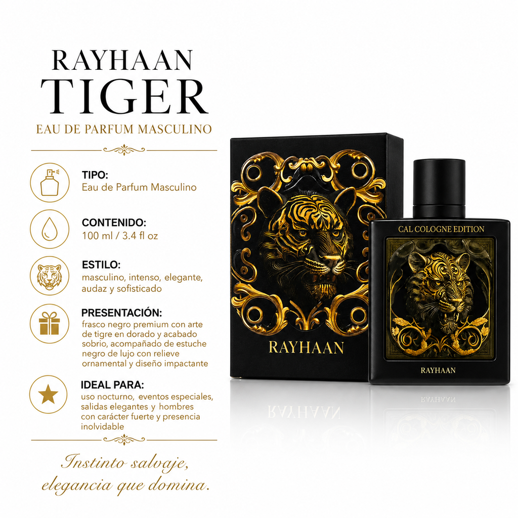 Rayhaan Tiger Eau de Parfum Masculino 100ml