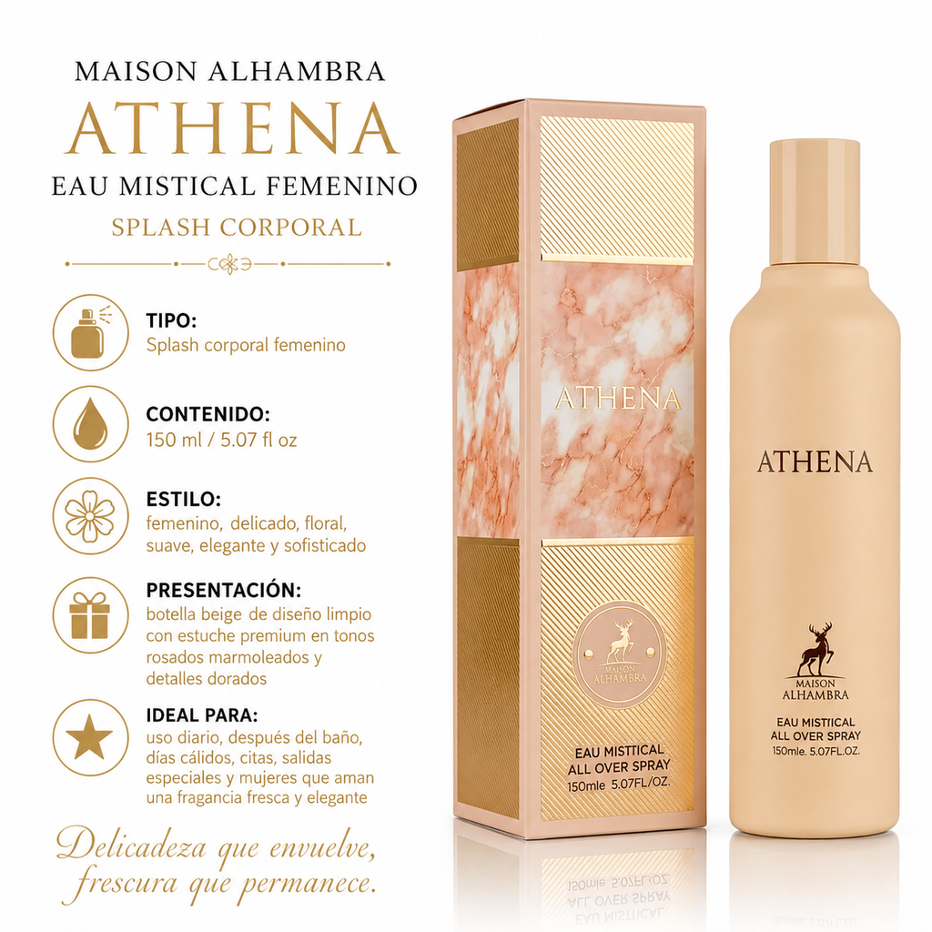 Maison Alhambra Athena Eau Mistical Splash Corporal Femenino 150ml