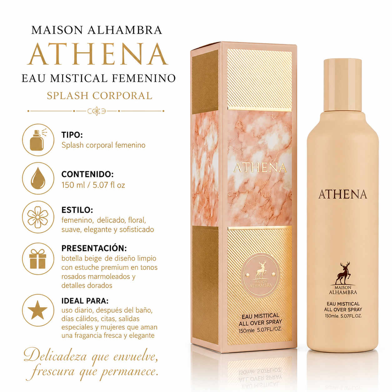 Maison Alhambra Athena Eau Mistical Splash Corporal Femenino 150ml