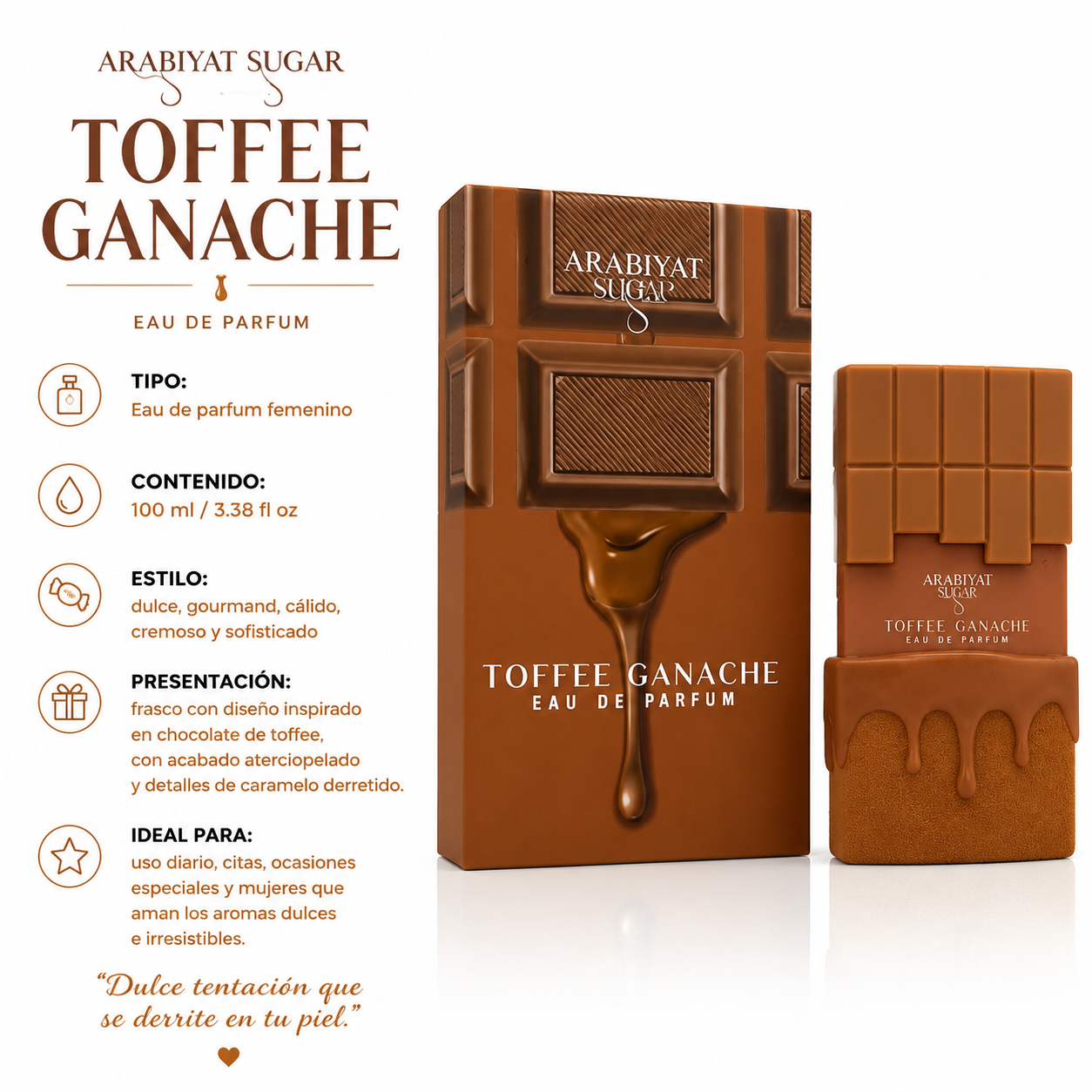 Arabiyat Sugar Toffee Ganache Eau de Parfum Femenino 100ml