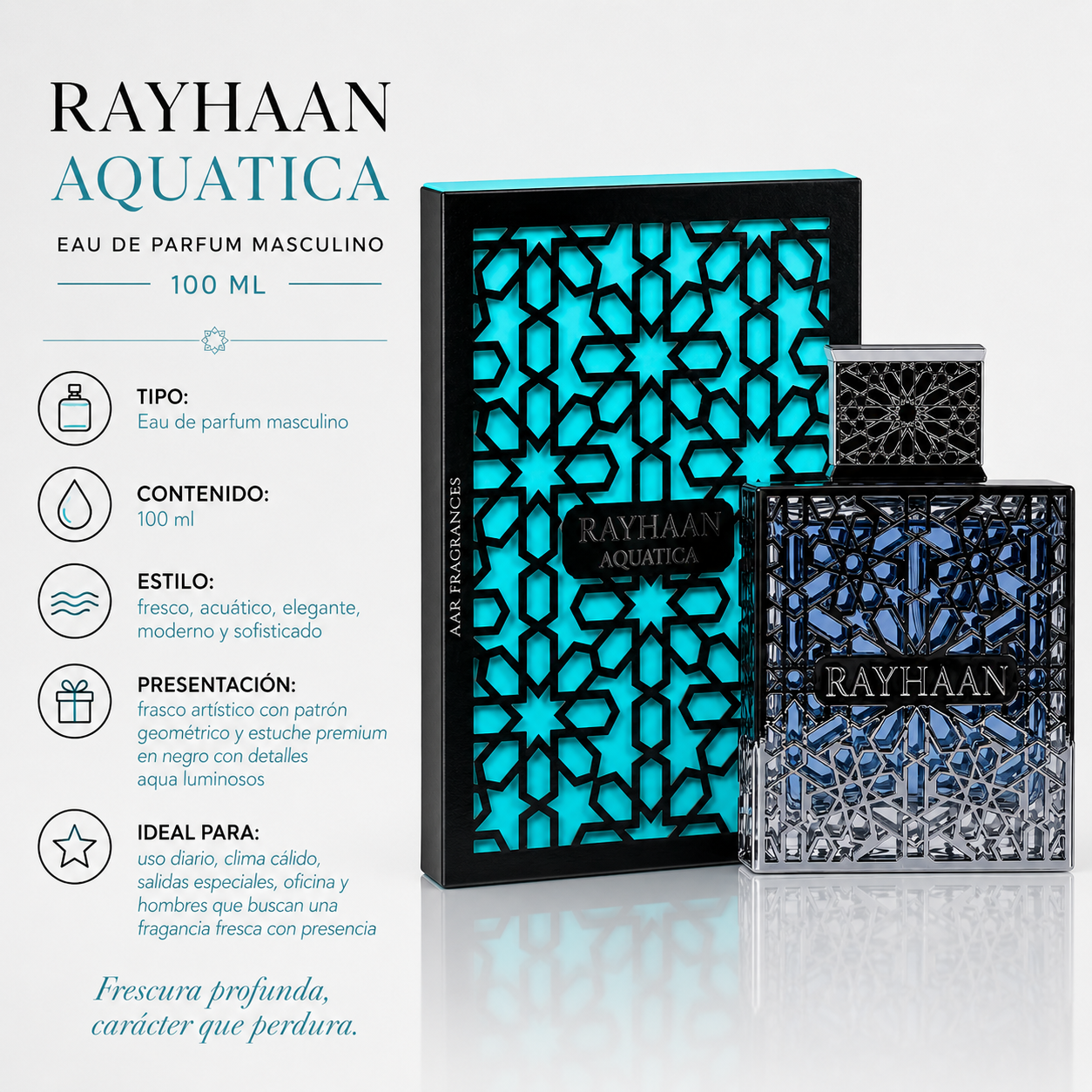 Rayhaan Aquatica Eau de Parfum Masculino 100ml