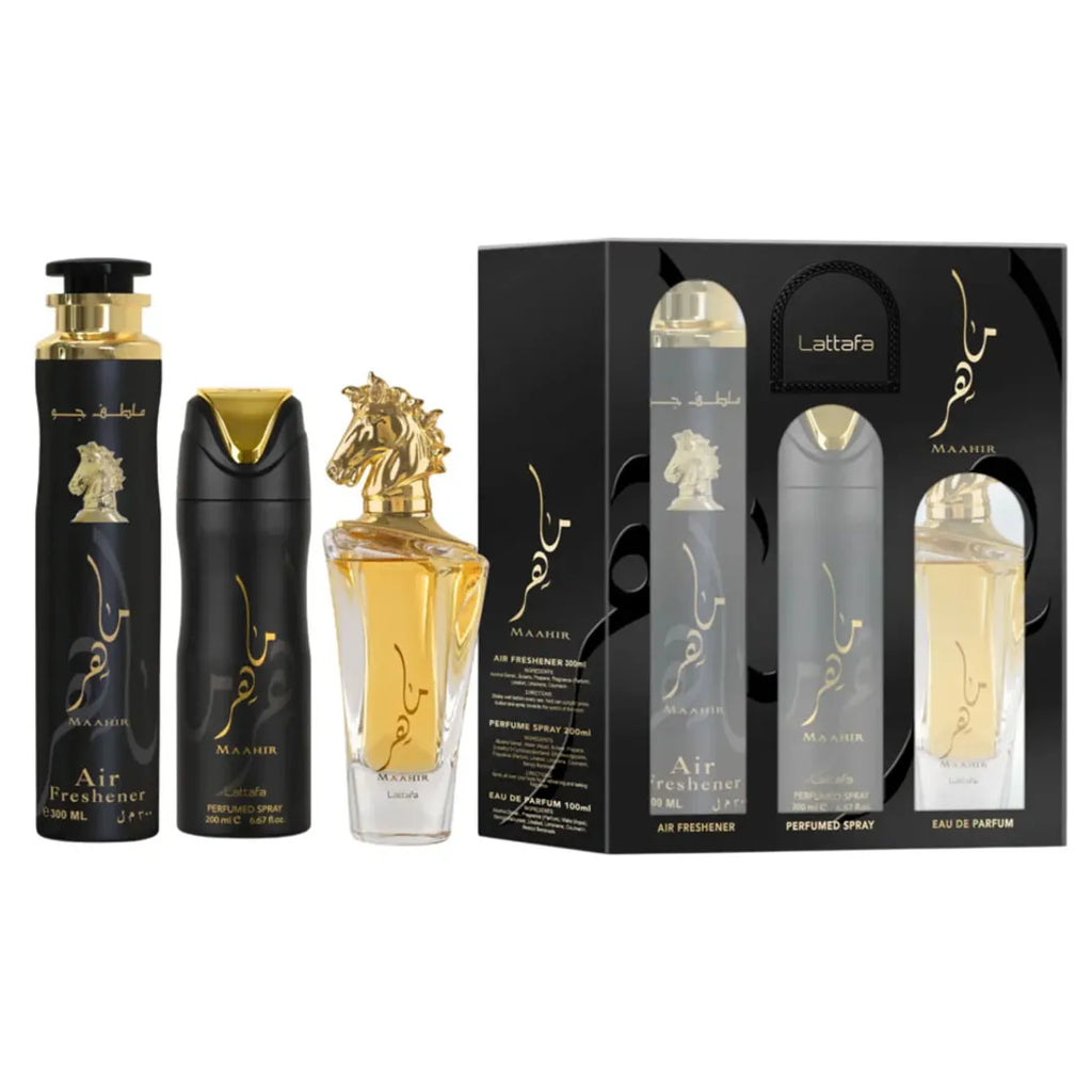 Kit Lattafa Maahir EDP Unisex 300ml + 200ml + 100ml