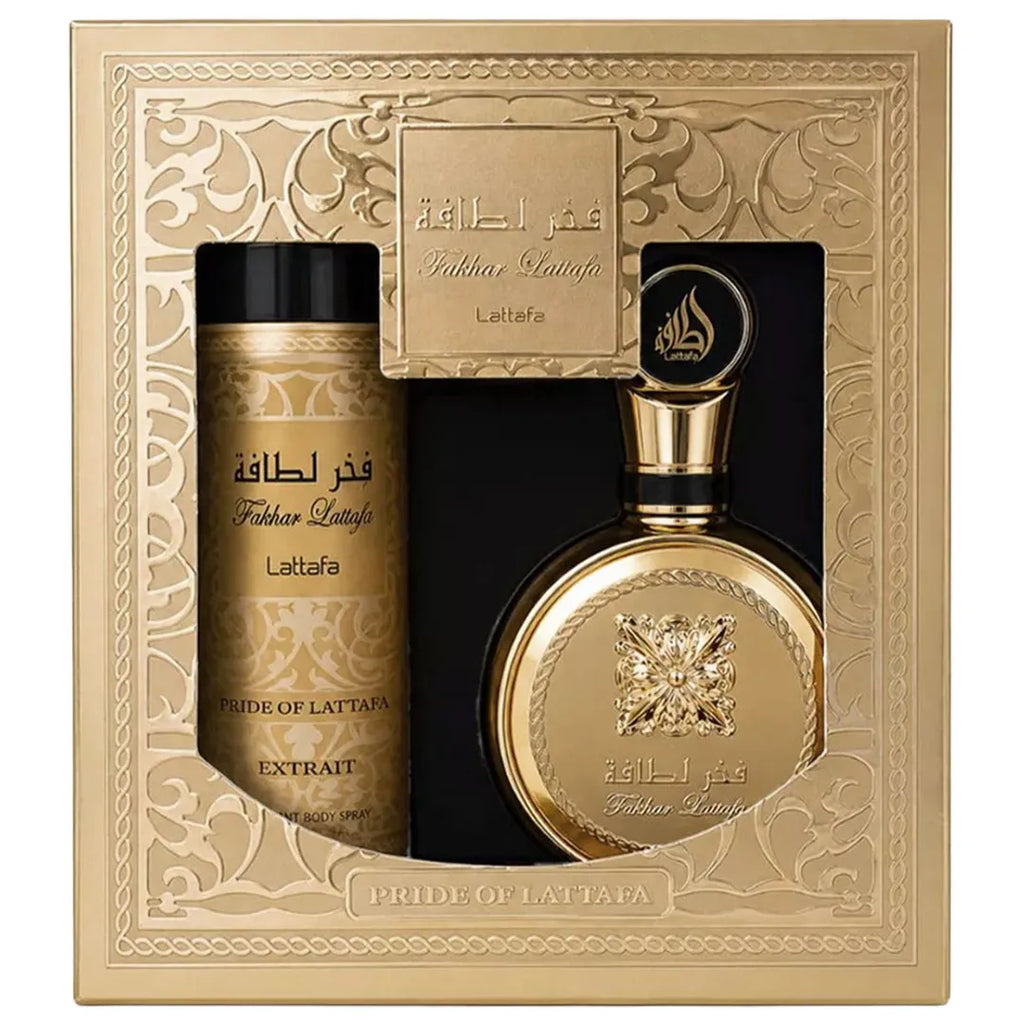Kit Lattafa Fakhar Extrait EDP Unisex 100ml + 200ml